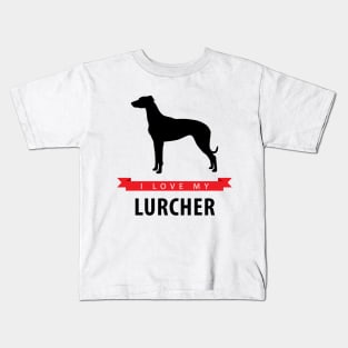 I Love My Lurcher Kids T-Shirt